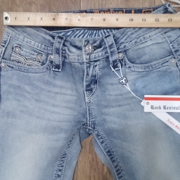 Rock Revival Women's 26 Ankle Skinny Jen Embellished Embroidered - Picture 12 of 13